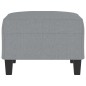vidaXL Poggiapiedi Grigio Chiaro 70x55x41 cm in Tessuto vidaXL Poggiapiedi Grigio Chiaro 70x55x41 cm in Tessuto