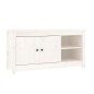 Mobile Porta TV Bianco 103x36,5x52 cm in Legno Massello di Pino Mobile Porta TV Bianco 103x36,5x52 cm in Legno Massello di Pino