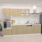 vidaXL Set Armadi da Cucina 7 pz Rovere Sonoma in Truciolato vidaXL Set Armadi da Cucina 7 pz Rovere Sonoma in Truciolato