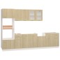 vidaXL Set Armadi da Cucina 7 pz Rovere Sonoma in Truciolato vidaXL Set Armadi da Cucina 7 pz Rovere Sonoma in Truciolato