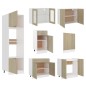 vidaXL Set Armadi da Cucina 7 pz Rovere Sonoma in Truciolato vidaXL Set Armadi da Cucina 7 pz Rovere Sonoma in Truciolato