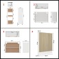 vidaXL Set Armadi da Cucina 7 pz Rovere Sonoma in Truciolato vidaXL Set Armadi da Cucina 7 pz Rovere Sonoma in Truciolato