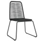 vidaXL Set da Pranzo da Giardino 7 pz Nero vidaXL Set da Pranzo da Giardino 7 pz Nero