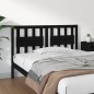 Testiera per Letto Nera 125,5x4x100cm in Legno Massello di Pino Testiera per Letto Nera 125,5x4x100cm in Legno Massello di Pino
