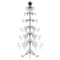 vidaXL Albero di Natale Decorativo in Metallo Nero 215 cm vidaXL Albero di Natale Decorativo in Metallo Nero 215 cm