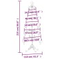 vidaXL Albero di Natale Decorativo in Metallo Nero 215 cm vidaXL Albero di Natale Decorativo in Metallo Nero 215 cm