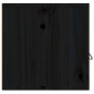 Pensili 2 pz Neri 60x30x30 cm in Legno Massello di Pino Pensili 2 pz Neri 60x30x30 cm in Legno Massello di Pino