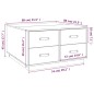 Tavolino da Salotto Bianco 80x80x45 cm Legno Massello di Pino Tavolino da Salotto Bianco 80x80x45 cm Legno Massello di Pino