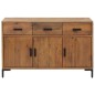 vidaXL Credenza Marrone 110x35x70 cm in Legno Massello di Pino vidaXL Credenza Marrone 110x35x70 cm in Legno Massello di Pino