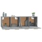 Mobili Parete 2 pz Grigio Sonoma 60x36,5x35cm Legno Multistrato Mobili Parete 2 pz Grigio Sonoma 60x36,5x35cm Legno Multistrato