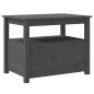 Tavolino da Salotto Grigio 71x49x55 cm Legno Massello di Pino Tavolino da Salotto Grigio 71x49x55 cm Legno Massello di Pino