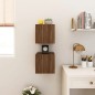 Armadietti TV Montati a Parete 2pz Rovere Marrone 30,5x30x30 cm Armadietti TV Montati a Parete 2pz Rovere Marrone 30,5x30x30 cm
