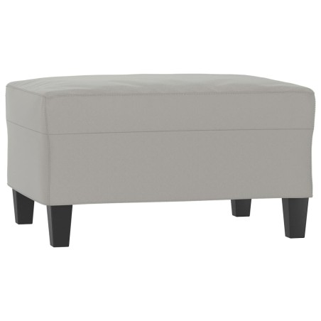 vidaXL Poggiapiedi Grigio Chiaro 70x55x41 cm in Tessuto Microfibra