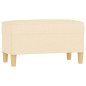 vidaXL Panca crema 70x35x41 cm in Tessuto vidaXL Panca crema 70x35x41 cm in Tessuto