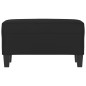 Panca Nera 70x35x41 cm in Microfibra Panca Nera 70x35x41 cm in Microfibra