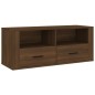 Mobile TV Rovere Marrone 100x35x40 cm in Legno Multistrato Mobile TV Rovere Marrone 100x35x40 cm in Legno Multistrato