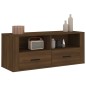 Mobile TV Rovere Marrone 100x35x40 cm in Legno Multistrato Mobile TV Rovere Marrone 100x35x40 cm in Legno Multistrato