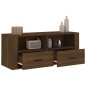 Mobile TV Rovere Marrone 100x35x40 cm in Legno Multistrato Mobile TV Rovere Marrone 100x35x40 cm in Legno Multistrato