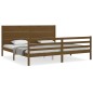 vidaXL Giroletto con Testiera Miele Super King Size Legno Massello vidaXL Giroletto con Testiera Miele Super King Size Legno Massello