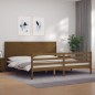 vidaXL Giroletto con Testiera Miele Super King Size Legno Massello vidaXL Giroletto con Testiera Miele Super King Size Legno Massello