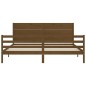 vidaXL Giroletto con Testiera Miele Super King Size Legno Massello vidaXL Giroletto con Testiera Miele Super King Size Legno Massello