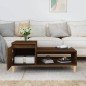 Tavolino da Salotto Rovere Marrone100x50x45cm Legno Multistrato Tavolino da Salotto Rovere Marrone100x50x45cm Legno Multistrato