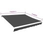 vidaXL Tendone Parasole in Tela Antracite 400x300 cm vidaXL Tendone Parasole in Tela Antracite 400x300 cm