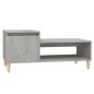 Tavolino Salotto Grigio Cemento 100x50x45 cm Legno Multistrato Tavolino Salotto Grigio Cemento 100x50x45 cm Legno Multistrato