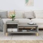 Tavolino Salotto Grigio Cemento 100x50x45 cm Legno Multistrato Tavolino Salotto Grigio Cemento 100x50x45 cm Legno Multistrato