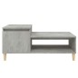 Tavolino Salotto Grigio Cemento 100x50x45 cm Legno Multistrato Tavolino Salotto Grigio Cemento 100x50x45 cm Legno Multistrato