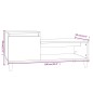 Tavolino Salotto Grigio Cemento 100x50x45 cm Legno Multistrato Tavolino Salotto Grigio Cemento 100x50x45 cm Legno Multistrato