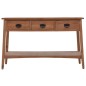 vidaXL Tavolo Consolle in Massello di Abete 126x40x77,5 cm Marrone vidaXL Tavolo Consolle in Massello di Abete 126x40x77,5 cm Marrone