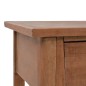 vidaXL Tavolo Consolle in Massello di Abete 126x40x77,5 cm Marrone vidaXL Tavolo Consolle in Massello di Abete 126x40x77,5 cm Marrone