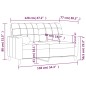 vidaXL Divano a 2 Posti con Cuscini Grigio Chiaro 120 cm in Tessuto vidaXL Divano a 2 Posti con Cuscini Grigio Chiaro 120 cm in Tessuto