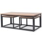 vidaXL Set Tavolini da Caffè 3 pz in Legno di Frassino vidaXL Set Tavolini da Caffè 3 pz in Legno di Frassino