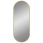 vidaXL Specchio da Parete Dorato 50x20 cm Ovale