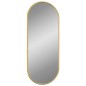 vidaXL Specchio da Parete Dorato 50x20 cm Ovale