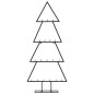 vidaXL Albero di Natale Decorativo in Metallo Nero 90 cm vidaXL Albero di Natale Decorativo in Metallo Nero 90 cm