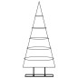 vidaXL Albero di Natale Decorativo in Metallo Nero 125 cm vidaXL Albero di Natale Decorativo in Metallo Nero 125 cm