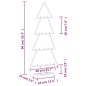vidaXL Albero di Natale Decorativo in Metallo Nero 90 cm vidaXL Albero di Natale Decorativo in Metallo Nero 90 cm