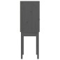 Credenza Grigia 60x40x120 cm in Legno Massello di Pino Credenza Grigia 60x40x120 cm in Legno Massello di Pino