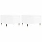 vidaXL Tavolini Salotto 2pz Bianco Lucido 50x46x35cm Legno Multistrato