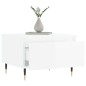 vidaXL Tavolini Salotto 2pz Bianco Lucido 50x46x35cm Legno Multistrato