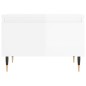 vidaXL Tavolini Salotto 2pz Bianco Lucido 50x46x35cm Legno Multistrato