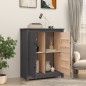 Credenza Grigia 83x41,5x100 cm in Legno Massello di Pino Credenza Grigia 83x41,5x100 cm in Legno Massello di Pino