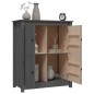Credenza Grigia 83x41,5x100 cm in Legno Massello di Pino Credenza Grigia 83x41,5x100 cm in Legno Massello di Pino