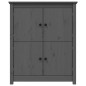 Credenza Grigia 83x41,5x100 cm in Legno Massello di Pino Credenza Grigia 83x41,5x100 cm in Legno Massello di Pino