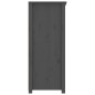 Credenza Grigia 83x41,5x100 cm in Legno Massello di Pino Credenza Grigia 83x41,5x100 cm in Legno Massello di Pino