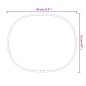 vidaXL Specchio da Parete Dorato 30x25 cm