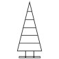 vidaXL Albero di Natale Decorativo in Metallo Nero 90 cm vidaXL Albero di Natale Decorativo in Metallo Nero 90 cm